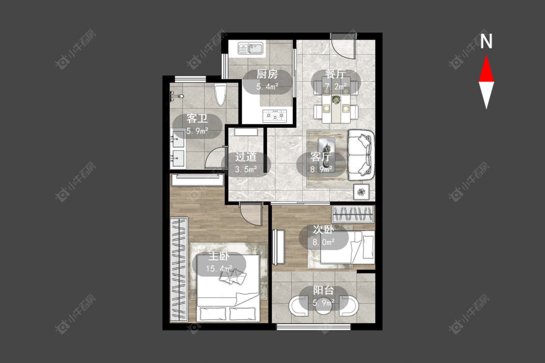 常州绿地峰云汇在售二手房源户型图_小牛看房