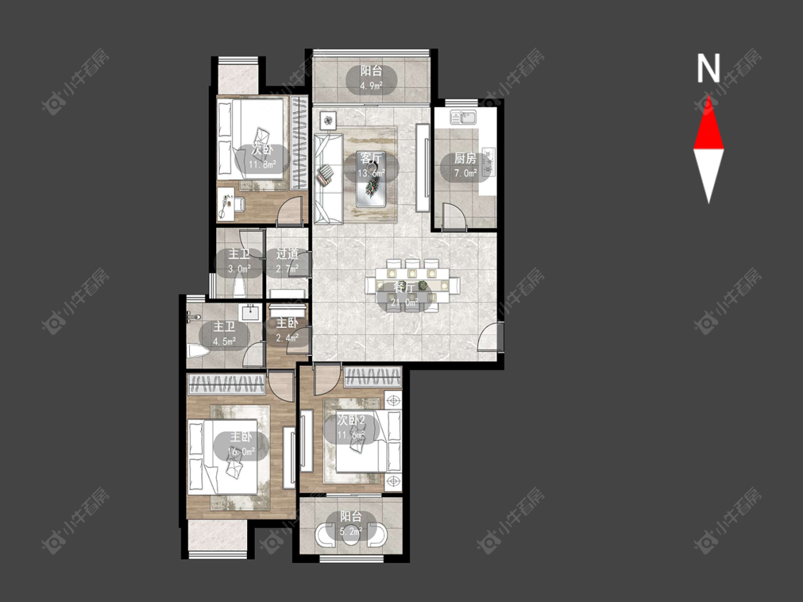 常州典雅花园在售二手房源户型图_小牛看房