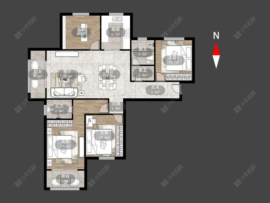 常州银河湾第一城一期在售二手房源户型图_小牛看房