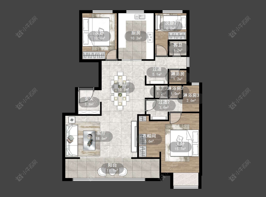 常州雅居乐熙悦府在售二手房源户型图_小牛看房