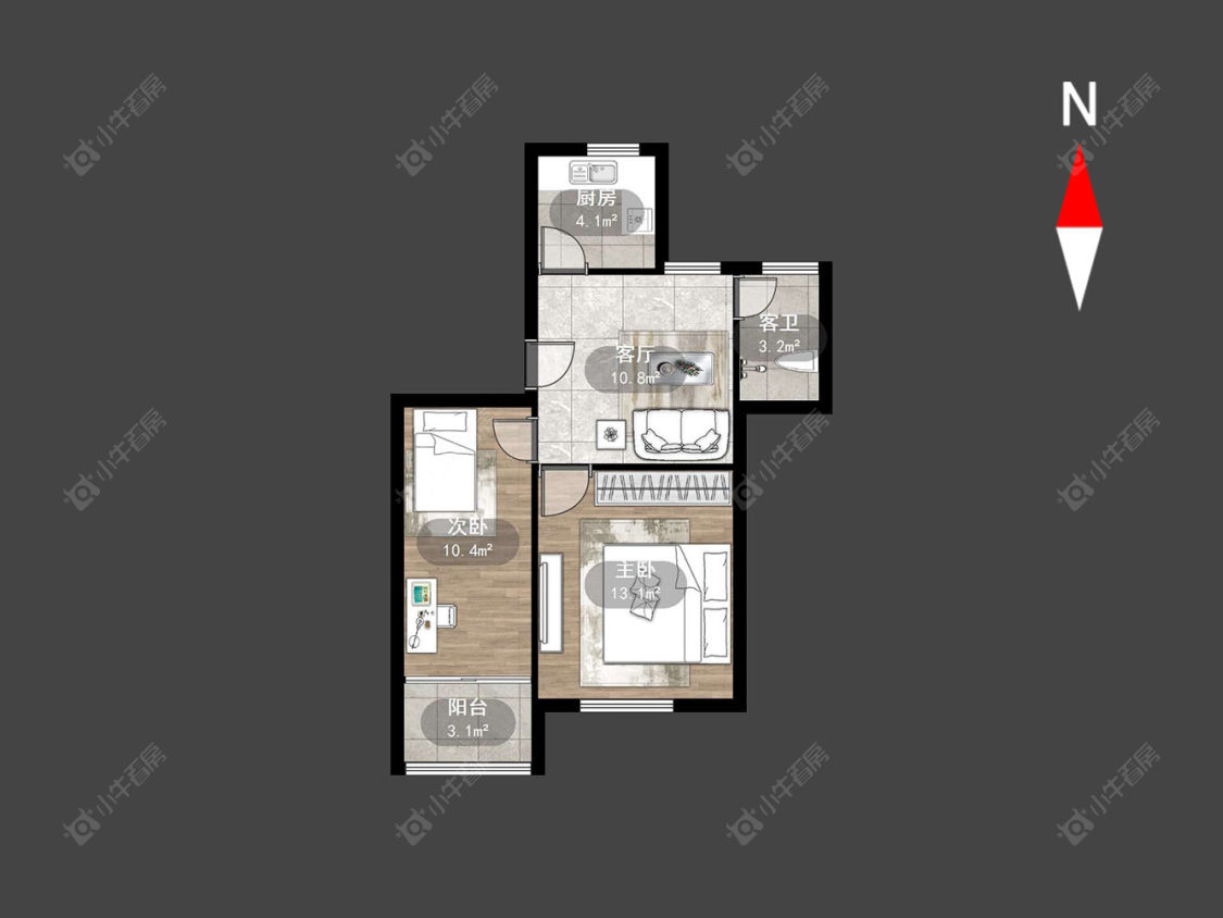 常州翠竹新村南区在售二手房源户型图_小牛看房