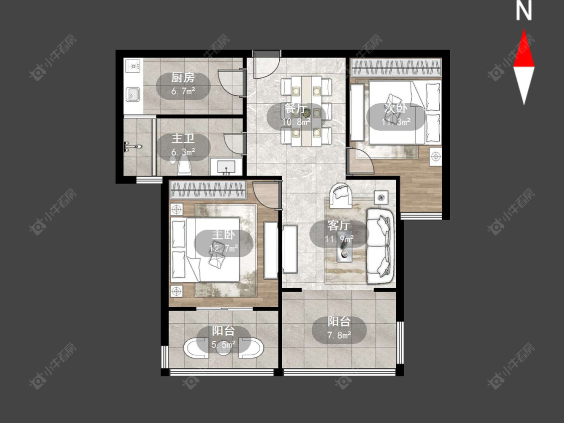 水晶城房源户型图 常州水晶城在售二手房源户型图_小牛看房