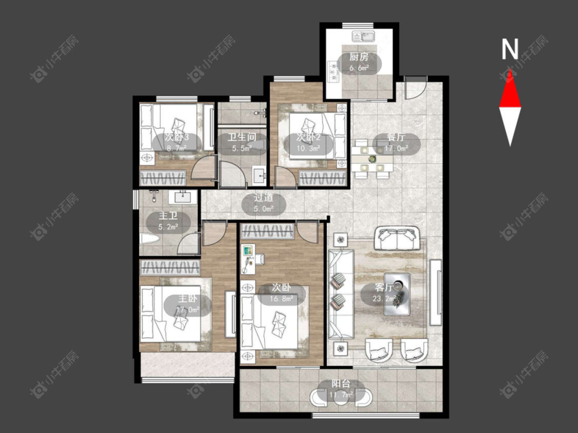 常州吾悦广场(天宁)在售二手房源户型图_小牛看房