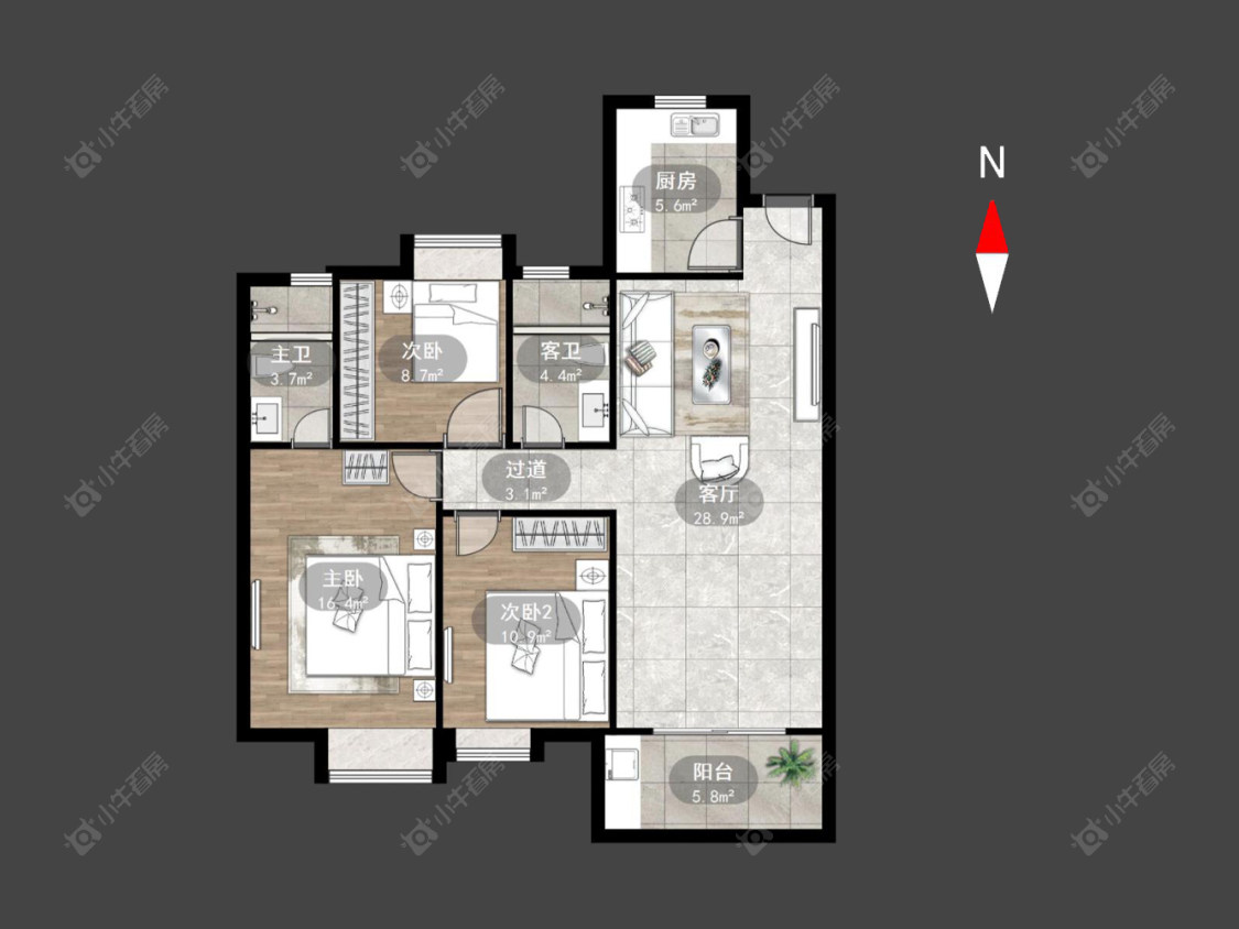 碧桂园华星·世纪学府房源户型图 常州碧桂园华星·世纪学府在售二手房源户型图_小牛看房