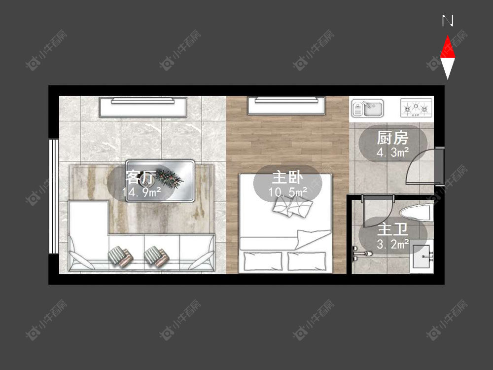 常州新龙江城市广场在售二手房房源户型图_小牛看房