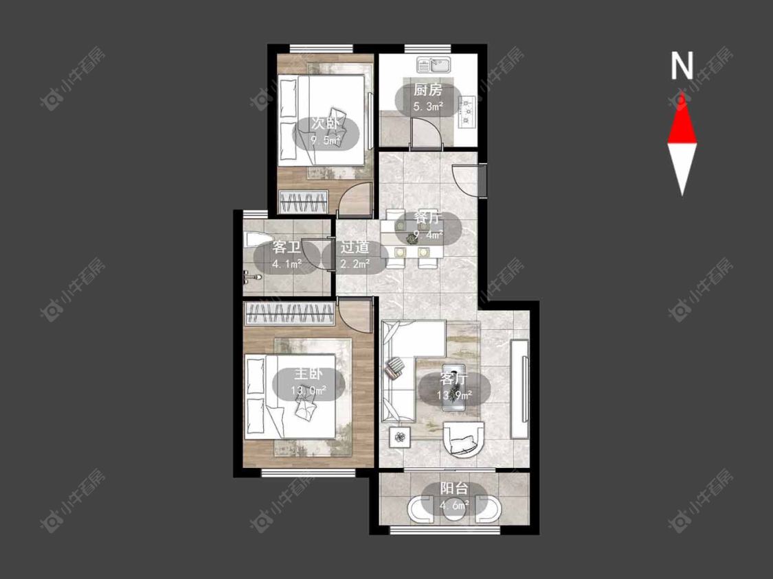 常州学府东苑在售二手房源户型图_小牛看房
