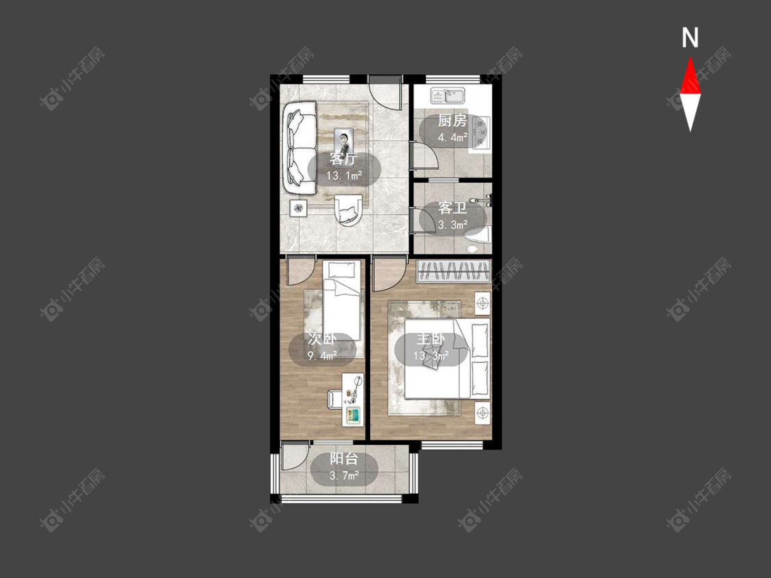 常州翠竹新村南区在售二手房房源户型图_小牛看房