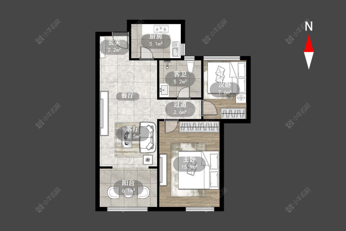 常州紫金城南区在售二手房源户型图_小牛看房