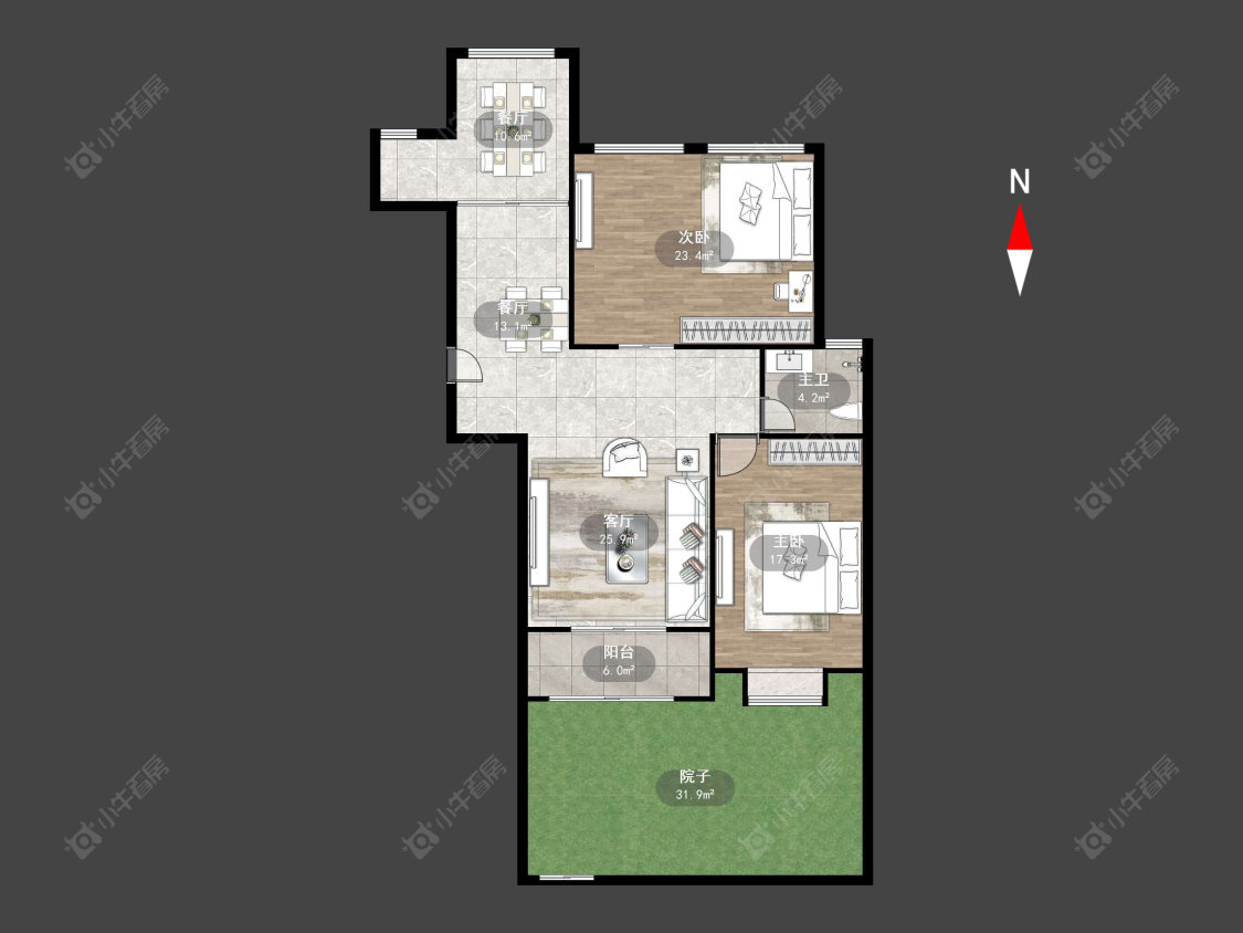 金玉华府房源户型图 常州金玉华府在售二手房源户型图_小牛看房
