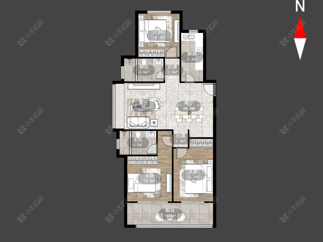 常州旭辉都会里在售二手房源户型图_小牛看房