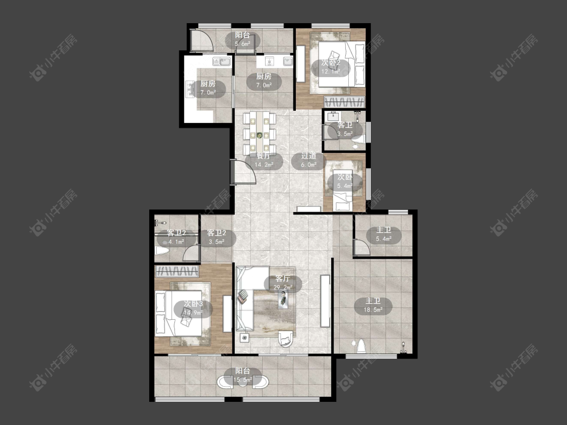 华都幸福里房源户型图 常州华都幸福里在售二手房房源户型图_小牛看房