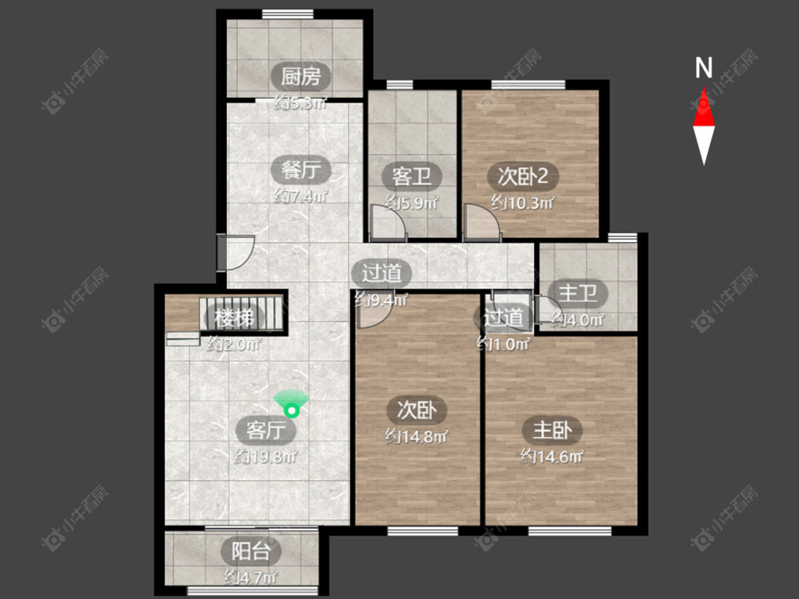 常州顺园八村北区在售二手房源户型图_小牛看房