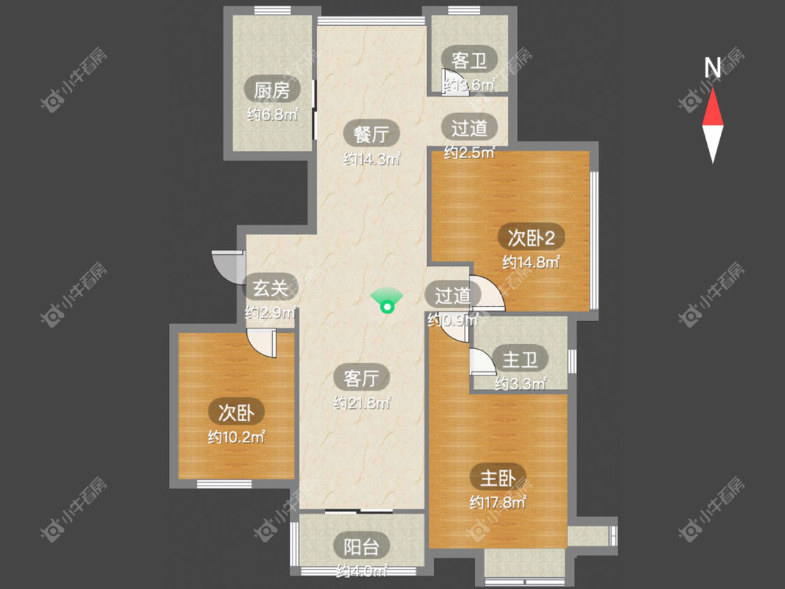 常州东方福郡在租房源户型图_小牛看房