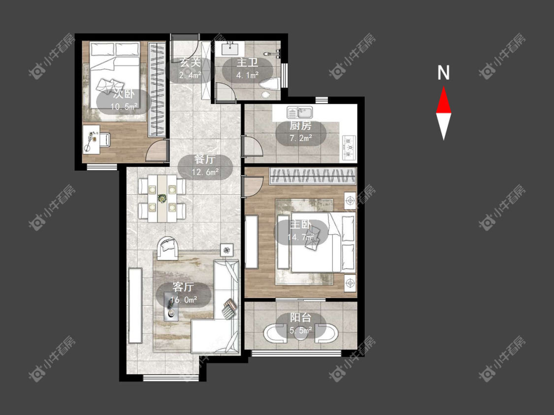 常州龙城福第在租房源室内图_小牛看房