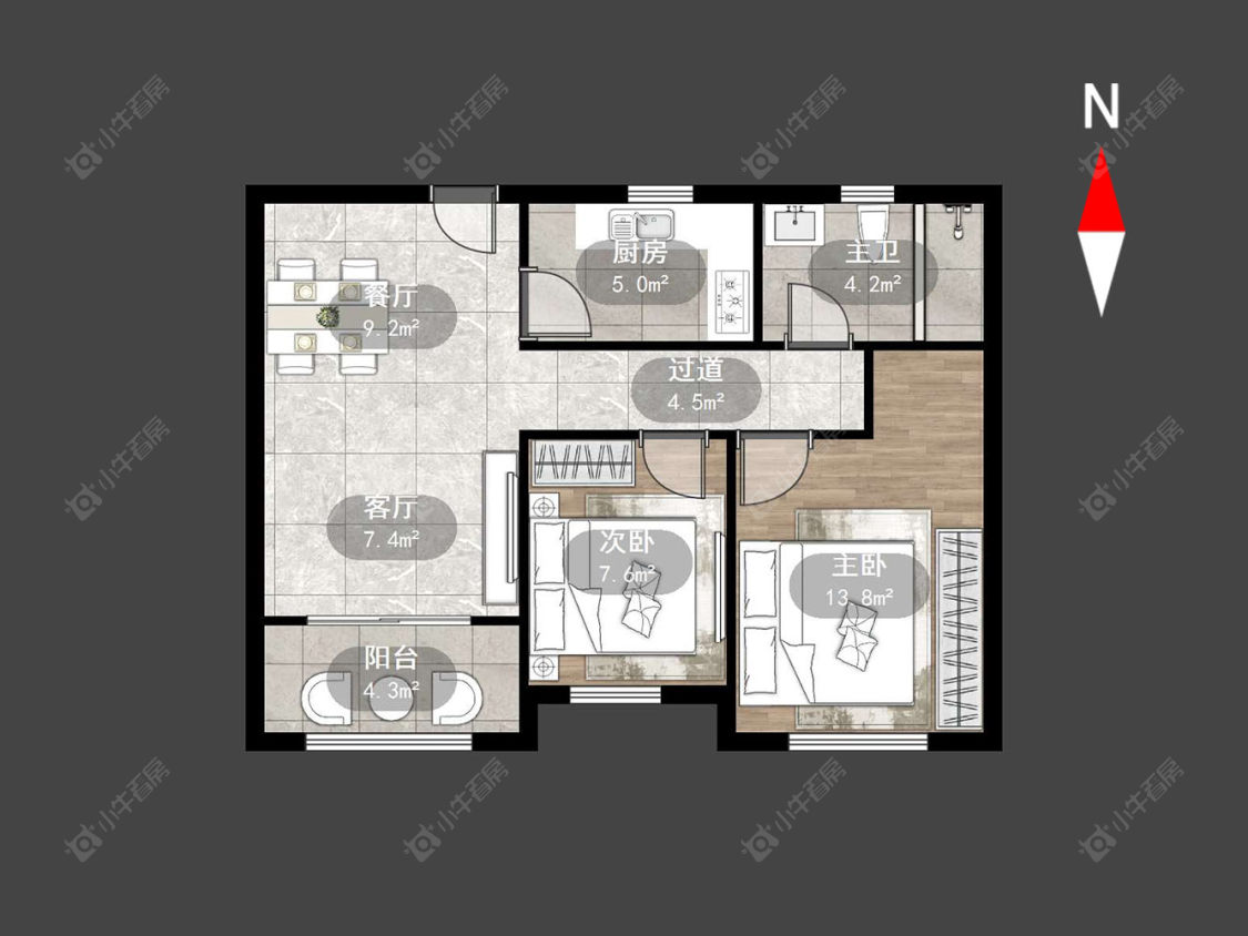 常州瑞宁新园在售二手房源户型图_小牛看房