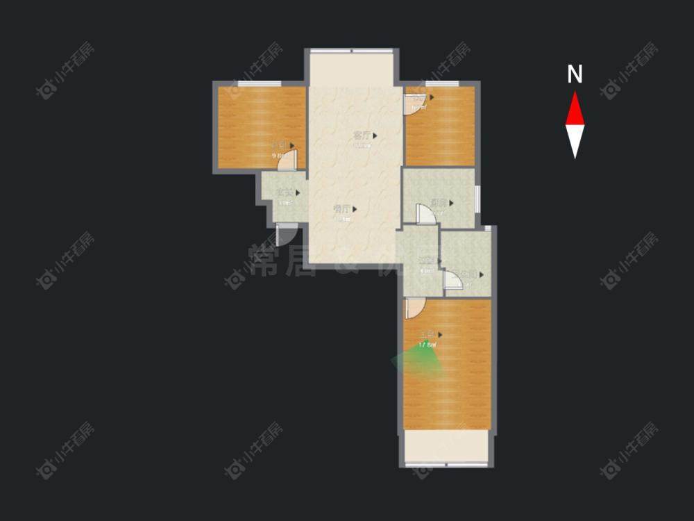 常州京城豪苑北区在售二手房房源户型图_小牛看房