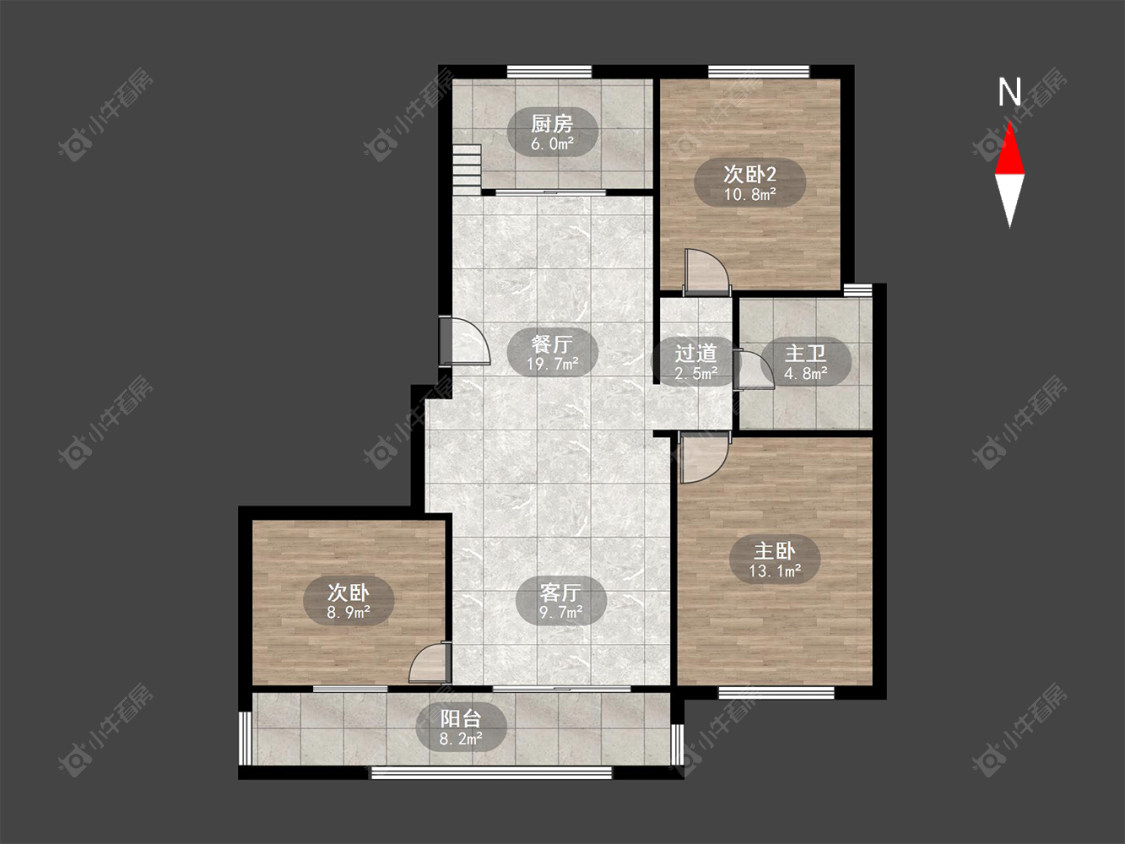 常州腾龙苑西区在售二手房源户型图_小牛看房