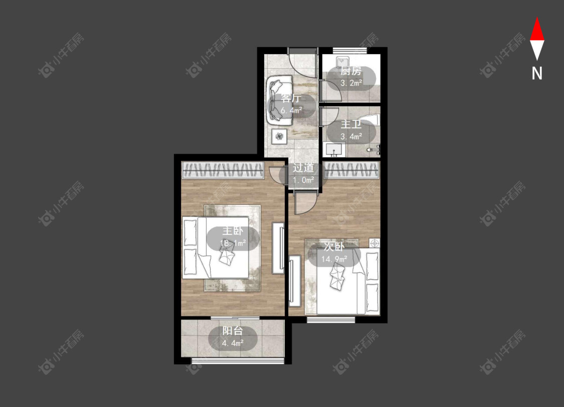 常州斜桥巷在售二手房源户型图_小牛看房