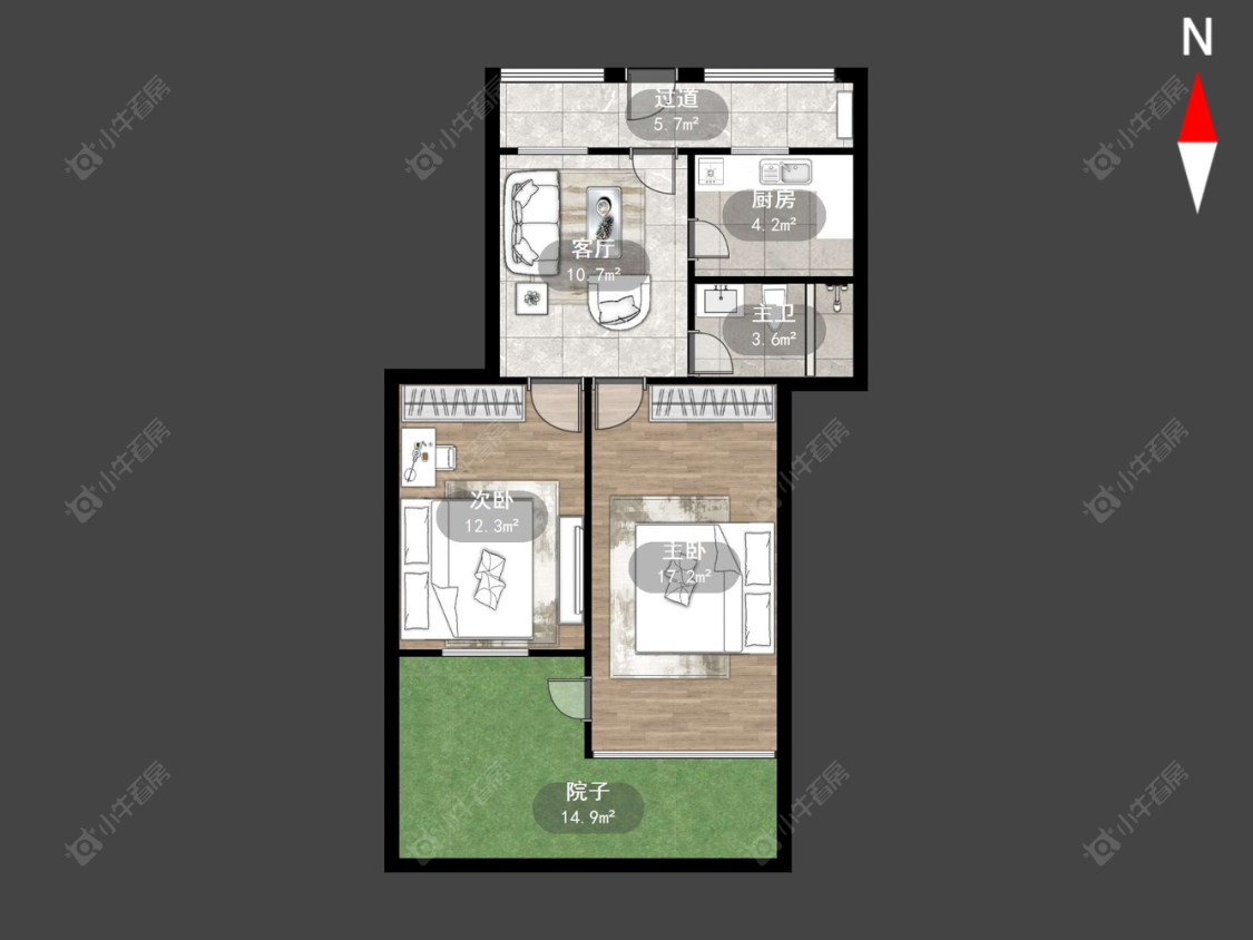 常州天皇堂弄在售二手房源户型图_小牛看房