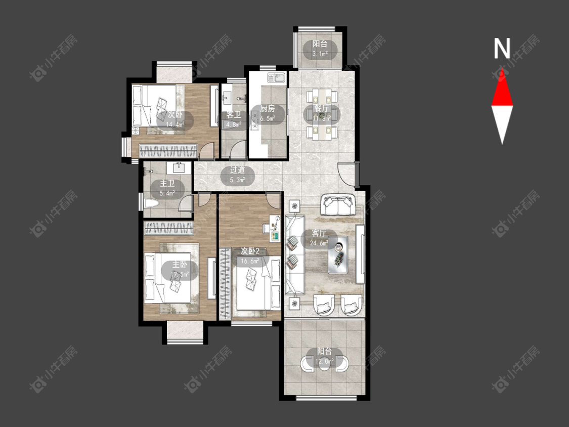 大名城西区房源户型图 常州大名城西区在售二手房源户型图_小牛看房