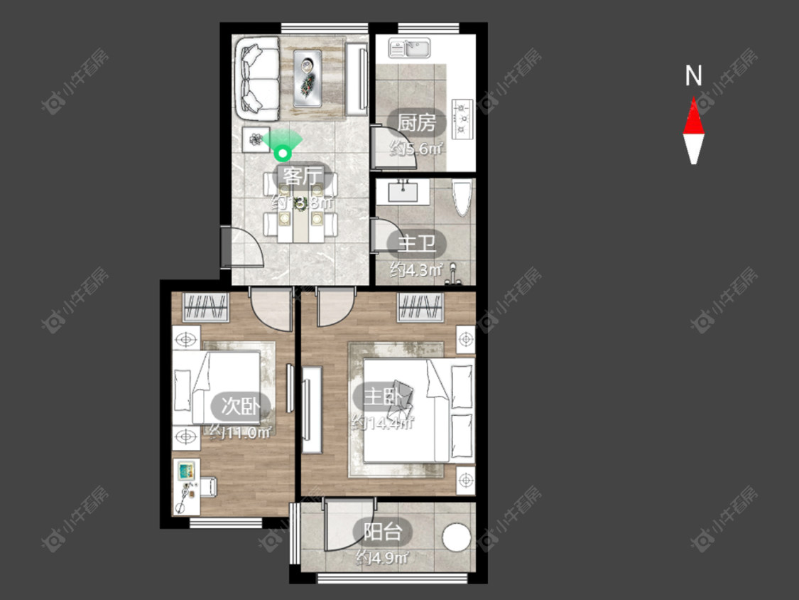 常州丽华三村南开小区在售二手房源户型图_小牛看房