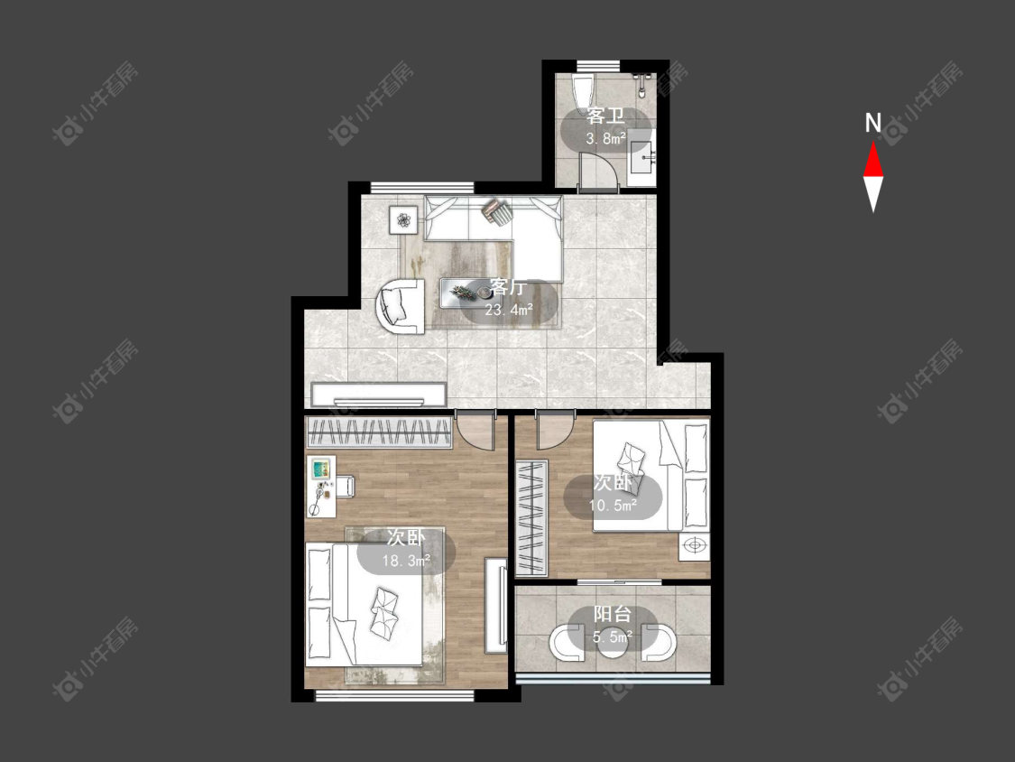 常州华苑三村在售二手房源户型图_小牛看房