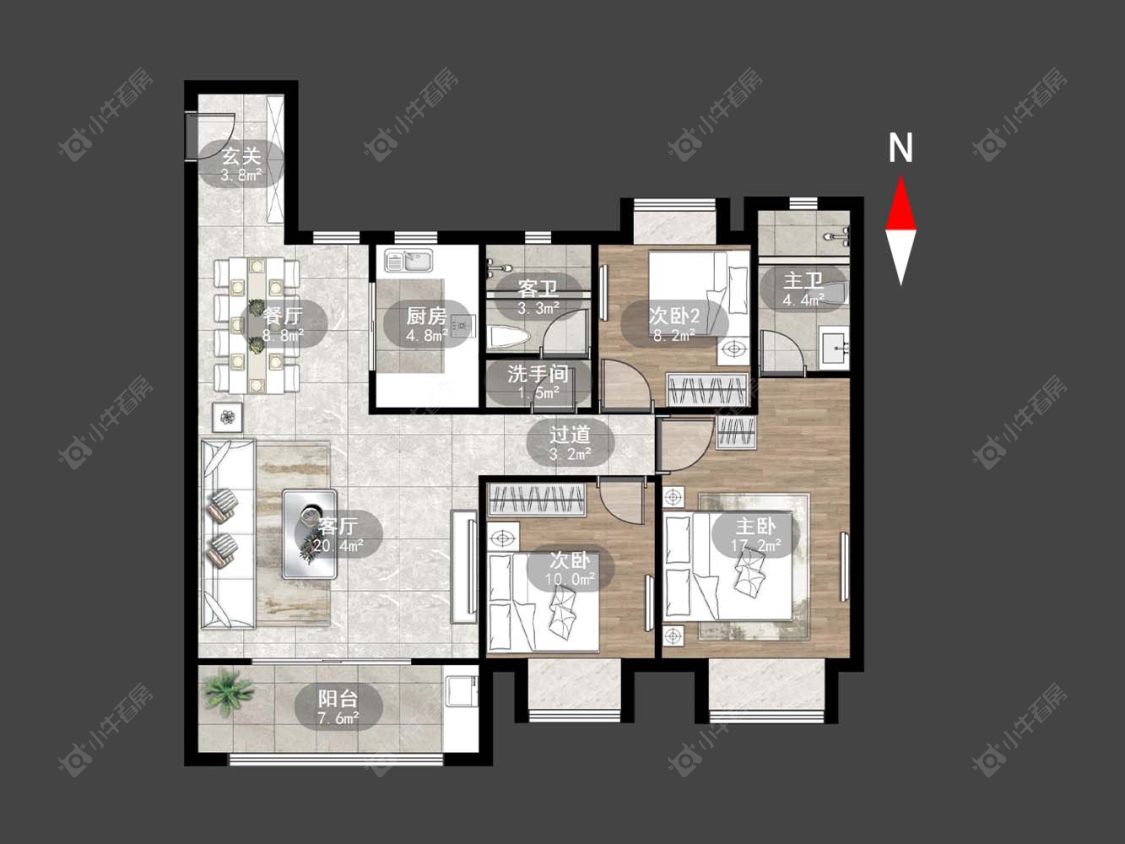 龙控公园道房源户型图 常州龙控公园道在售二手房源户型图_小牛看房