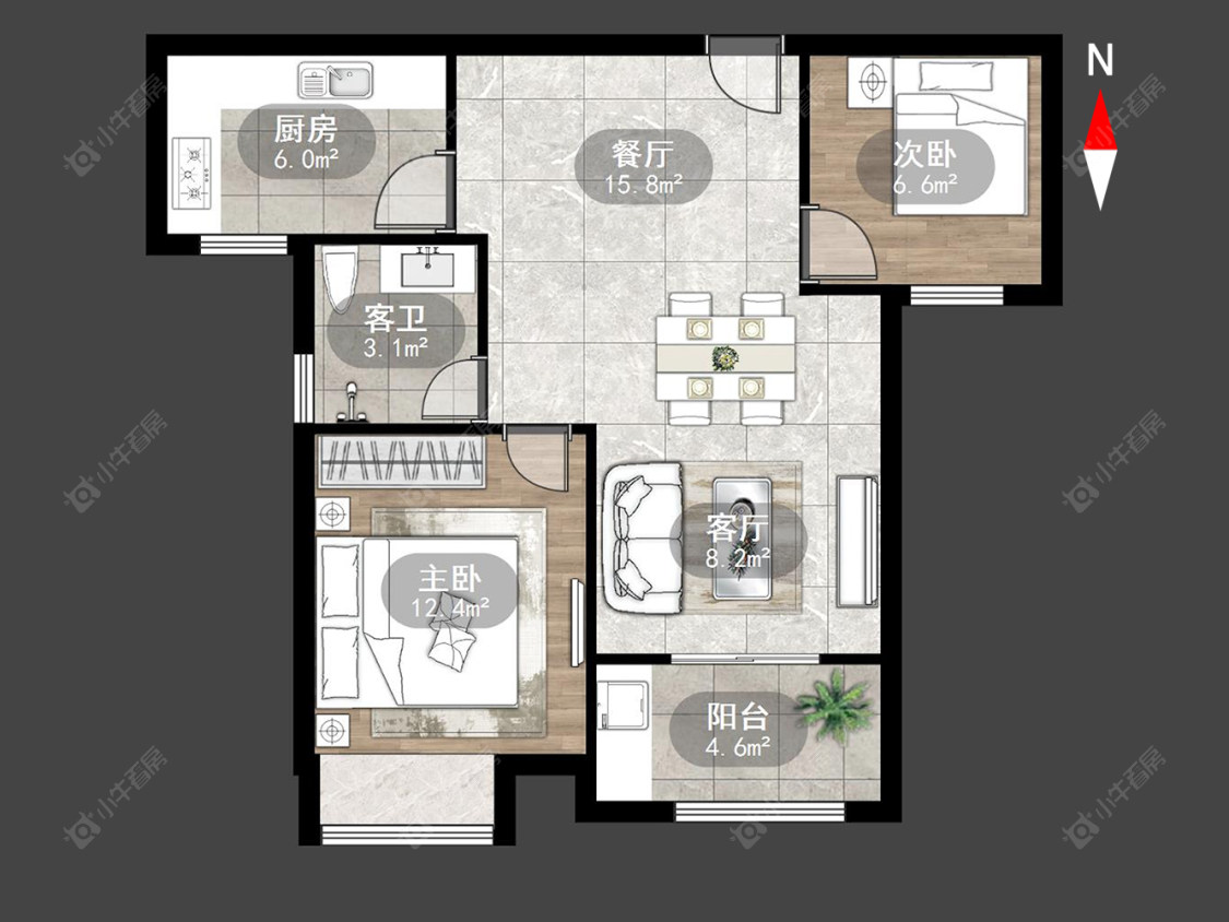 新城和昱云璟苑房源户型图 常州新城和昱云璟苑在售二手房源户型图_小牛看房