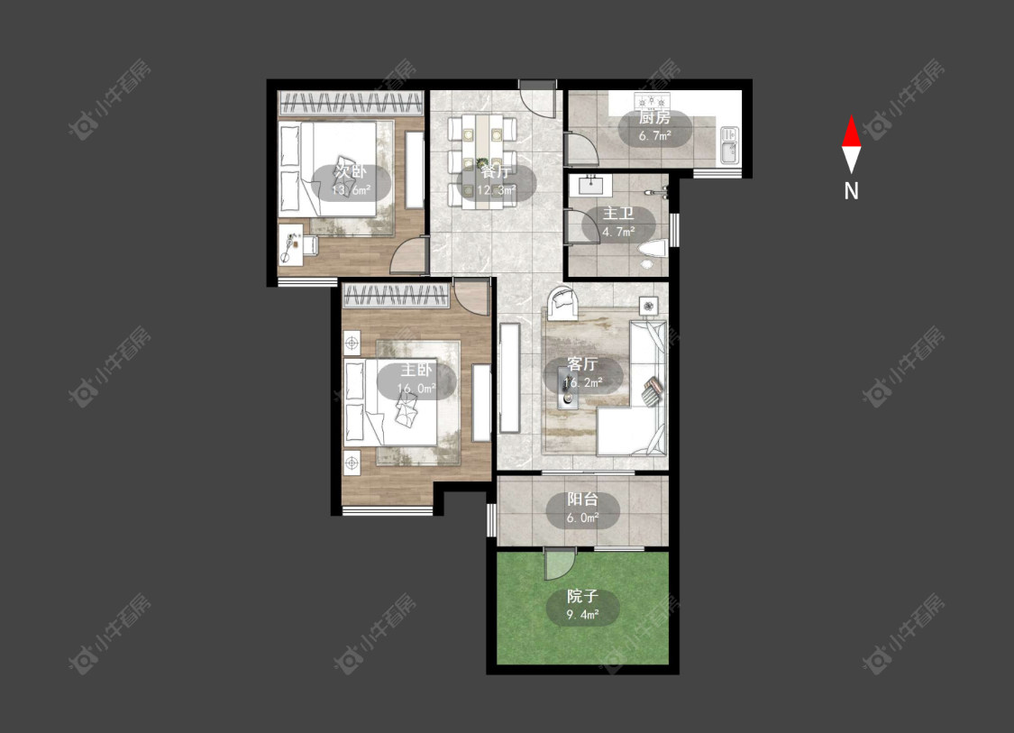 常州迎宾秀园在售二手房源户型图_小牛看房