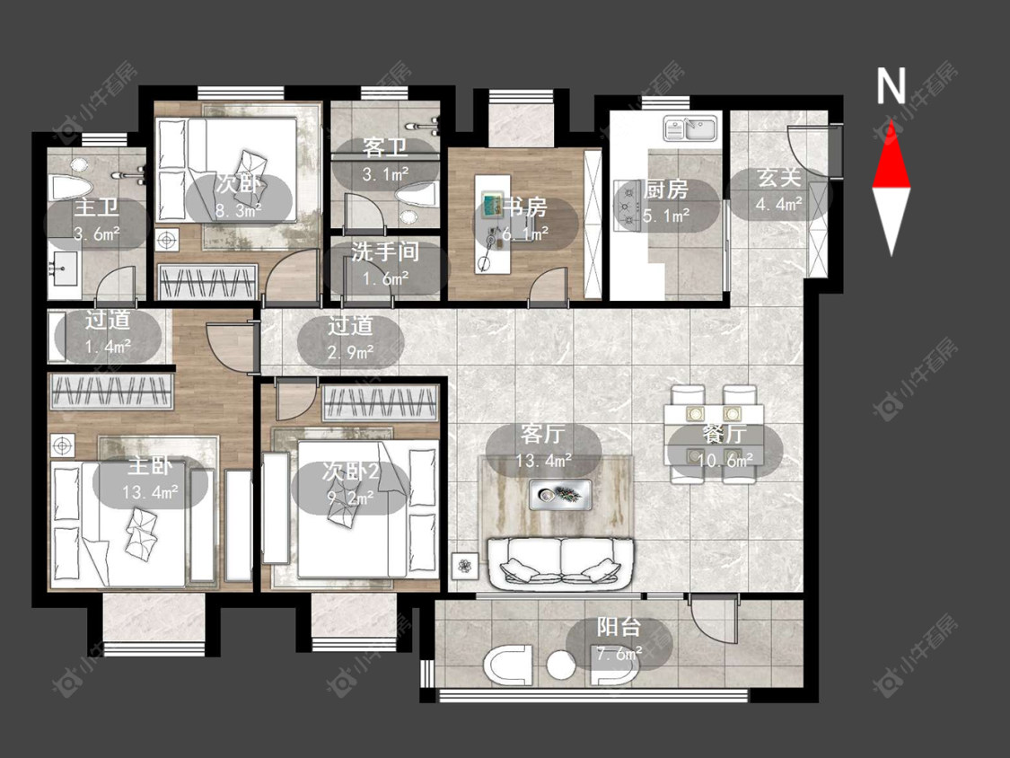 常州弘阳云峯在售二手房源户型图_小牛看房