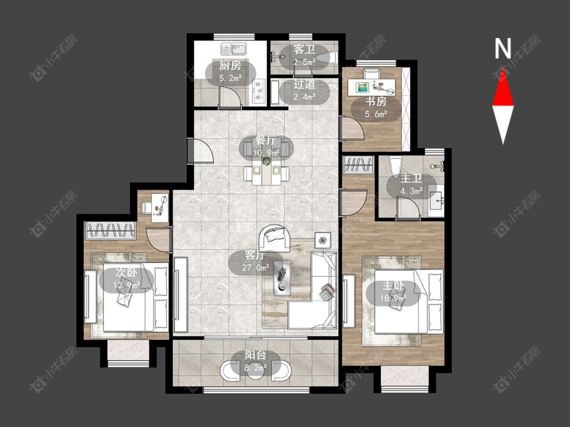 路劲雅居乐城市万象房源户型图 常州路劲雅居乐城市万象在售二手房源户型图_小牛看房