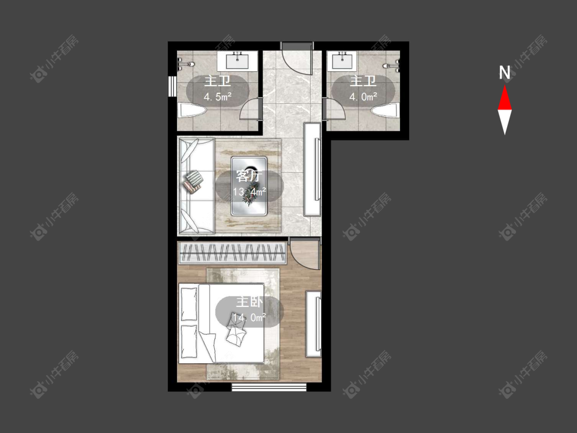常州金巢公寓在售二手房源户型图_小牛看房