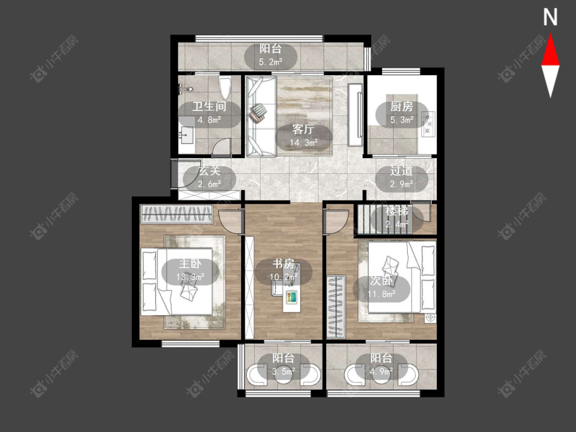 常州天皇堂弄在售二手房源户型图_小牛看房