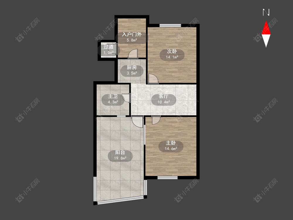 新龙花苑东区房源户型图 常州新龙花苑东区在售二手房源户型图_小牛看房