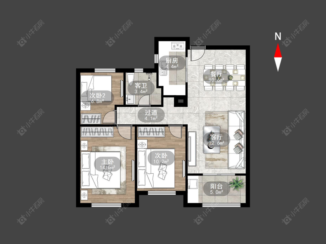 金新鼎邦房源户型图 常州金新鼎邦在售二手房源户型图_小牛看房