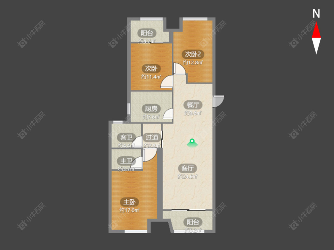 常州紫韵香庭一期在售二手房源户型图_小牛看房