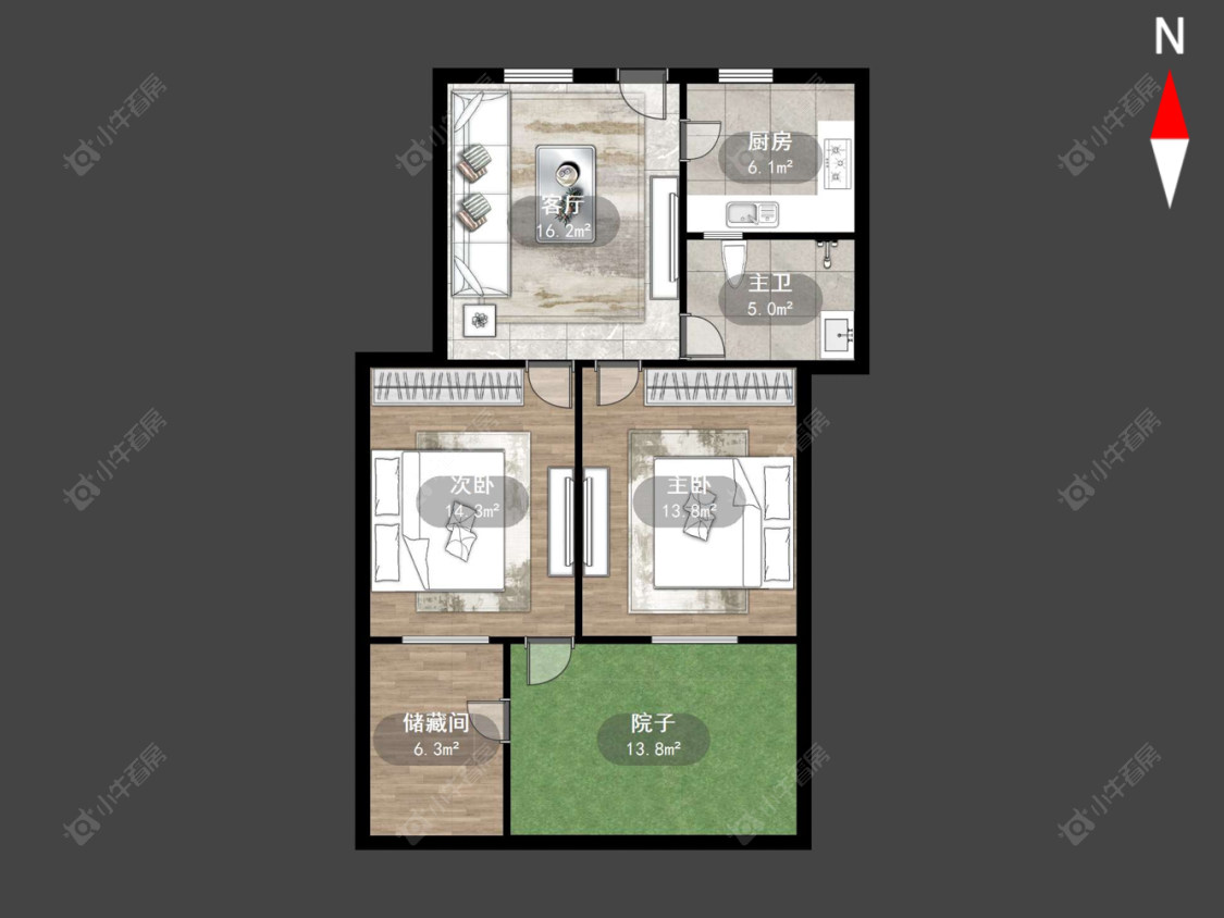 常州茭蒲巷在售二手房源户型图_小牛看房