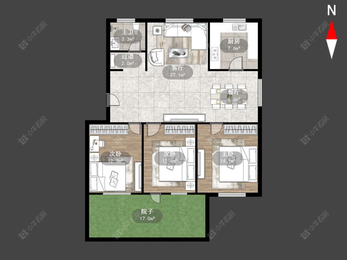 常州红星新村在售二手房源户型图_小牛看房