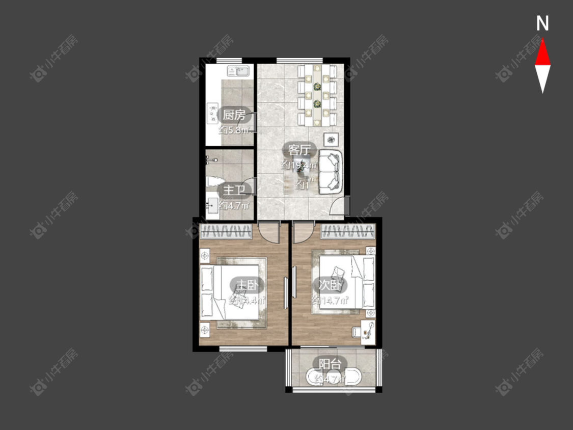 常州剑湖街北区在售二手房房源户型图_小牛看房