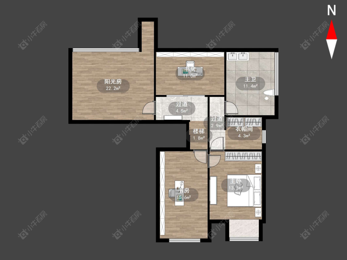 常州香江华廷花园在售二手房源户型图_小牛看房