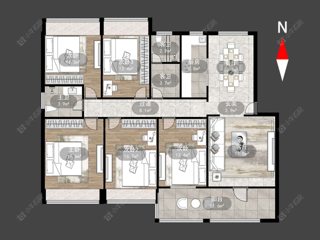 常州魏村花园在售二手房源户型图_小牛看房