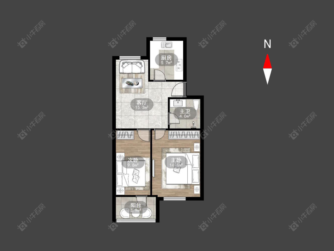 常州燕兴新村西区在售二手房房源户型图_小牛看房