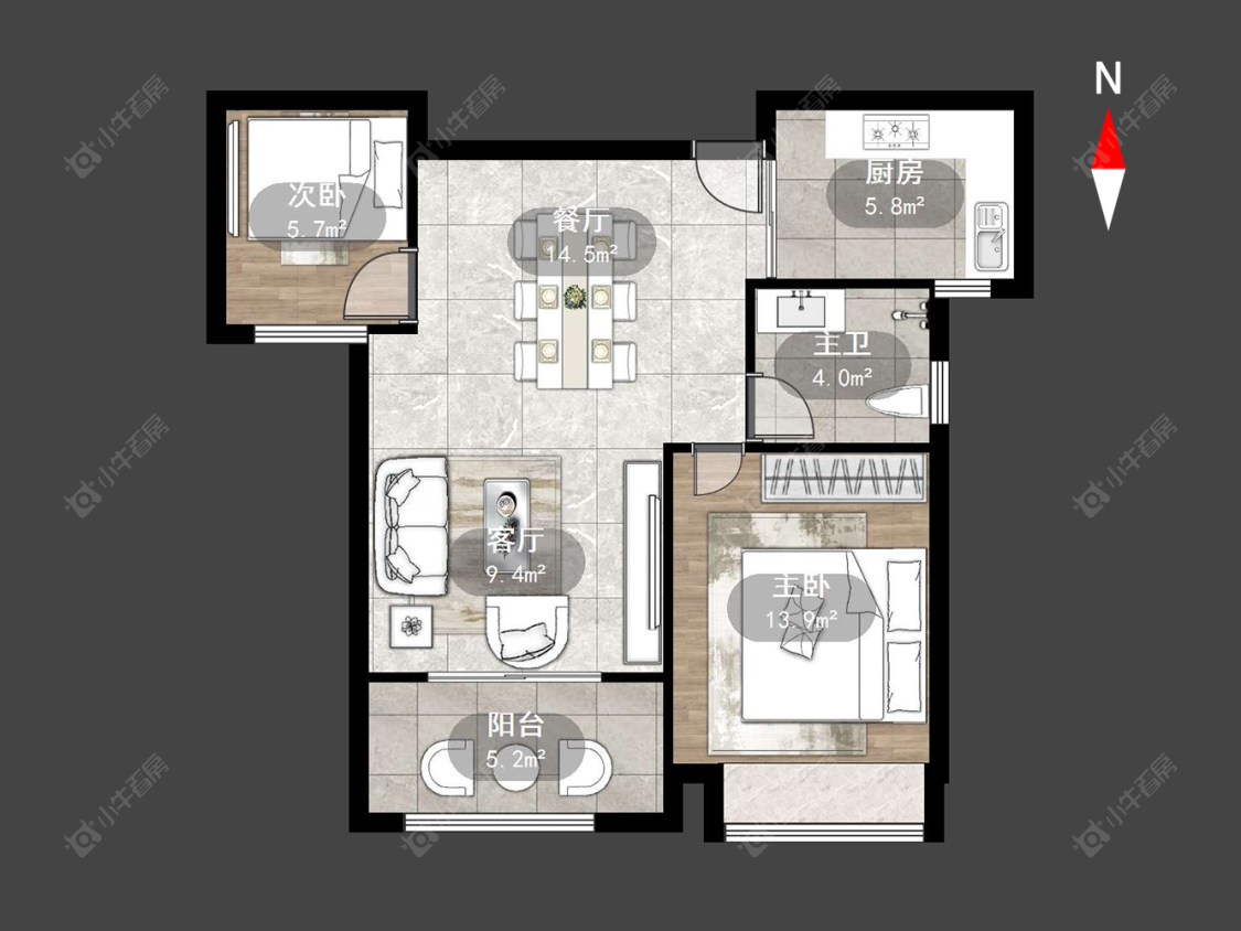 常州弘阳上城在售二手房源户型图_小牛看房