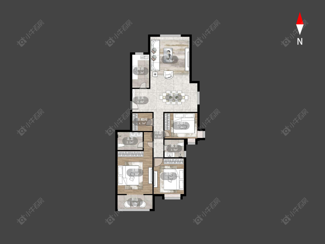 常州荆溪人家在售二手房源户型图_小牛看房