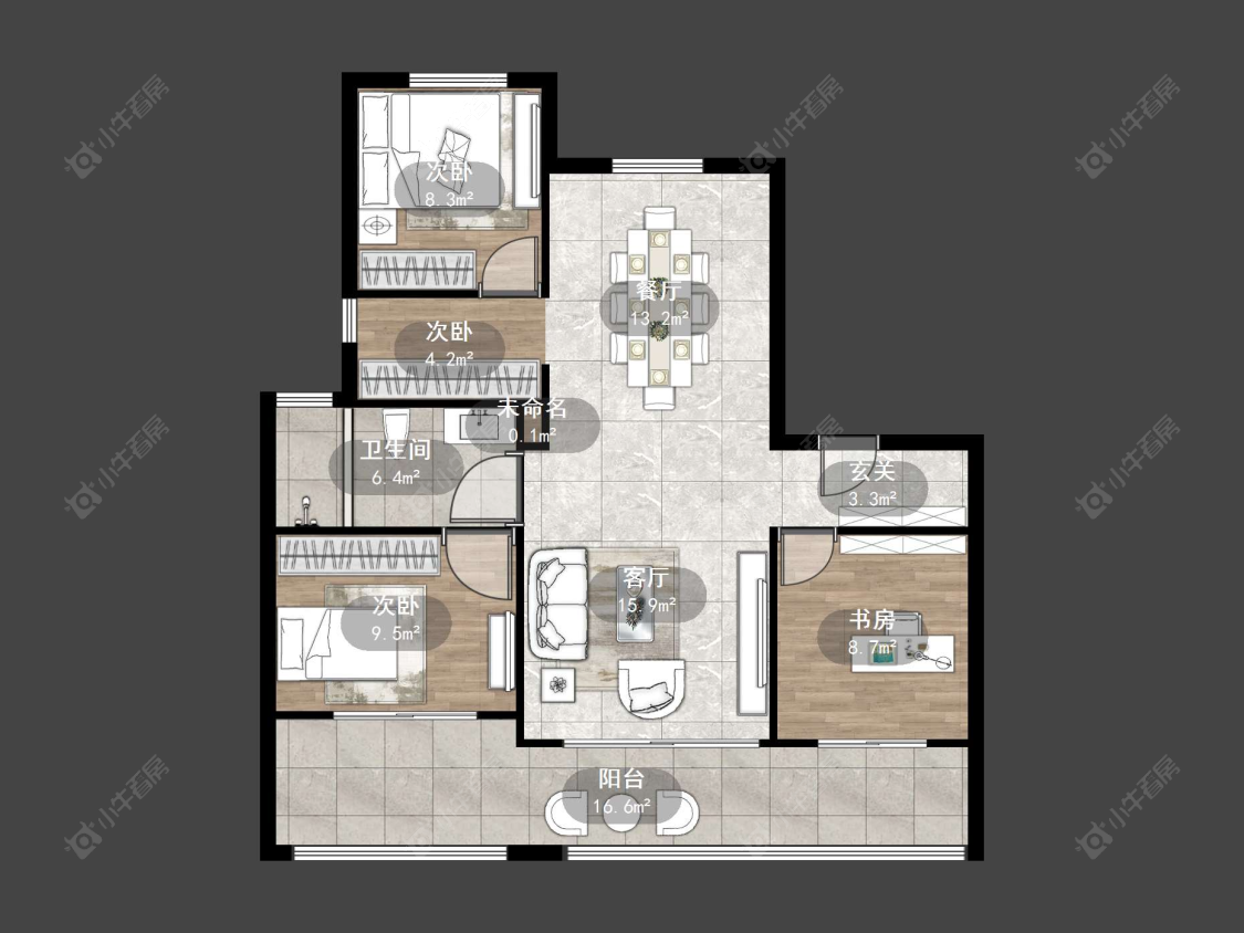 丹阳中海臻如府在售二手房源户型图_小牛看房