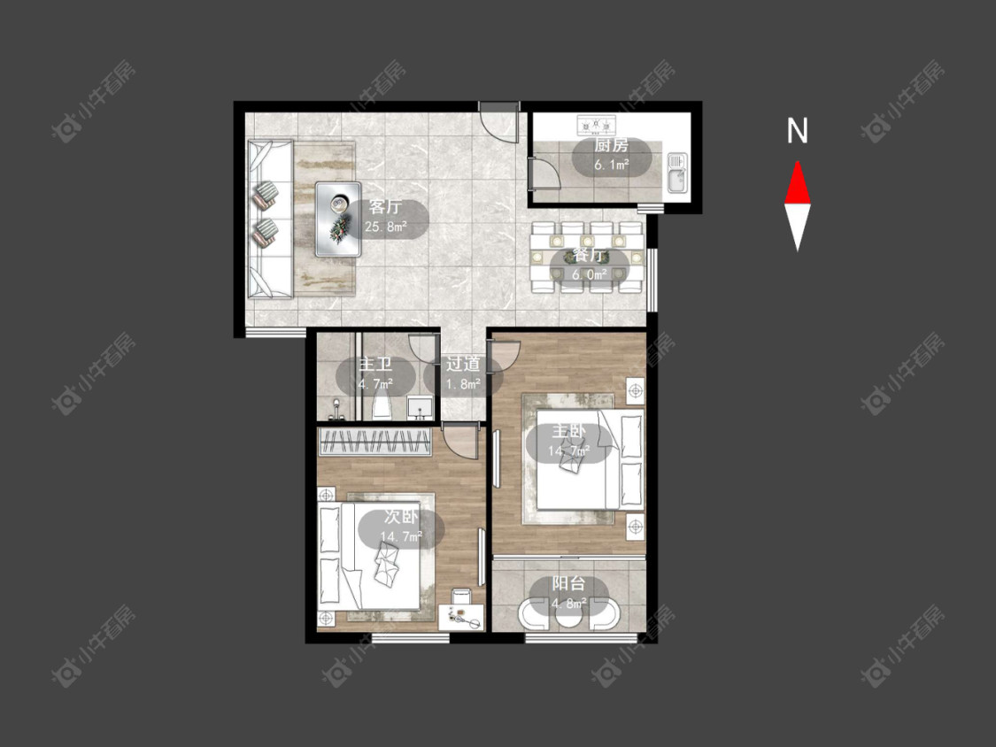 常州玲珑花园在售二手房源户型图_小牛看房