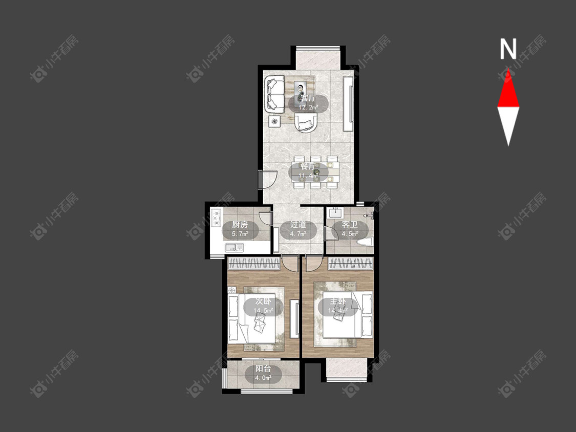 景秀世家房源户型图 常州景秀世家在售二手房源户型图_小牛看房