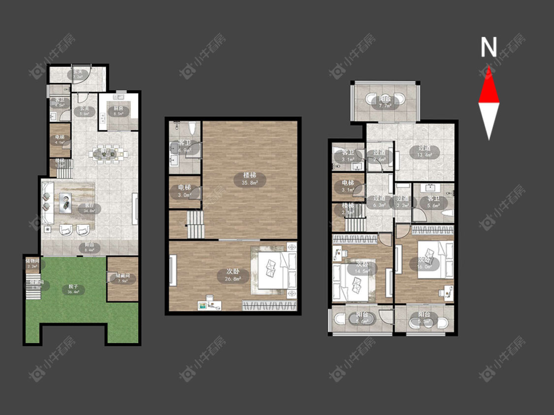 常州新城香溢澜桥一期在售二手房源户型图_小牛看房