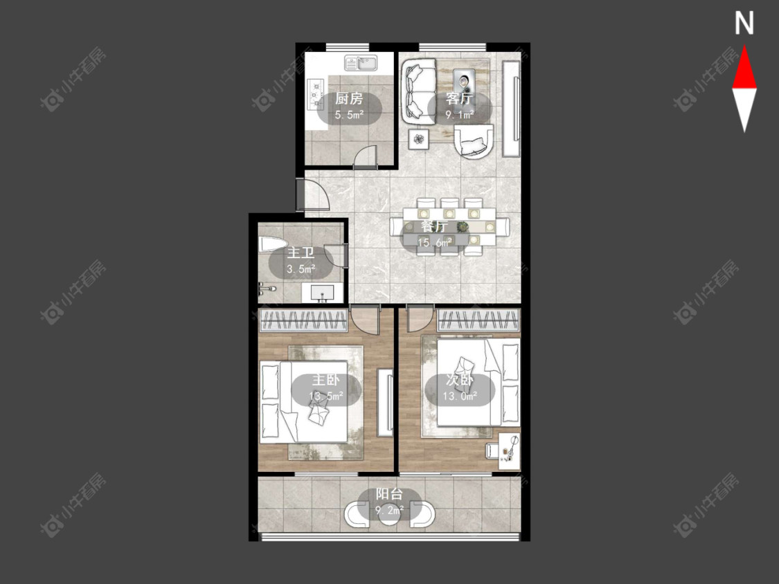 常州邮电公寓在售二手房源户型图_小牛看房