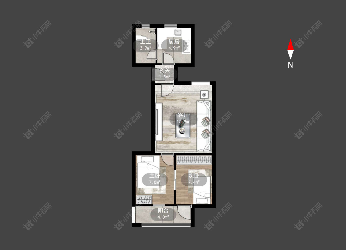 常州新丰街西楼在售二手房房源户型图_小牛看房